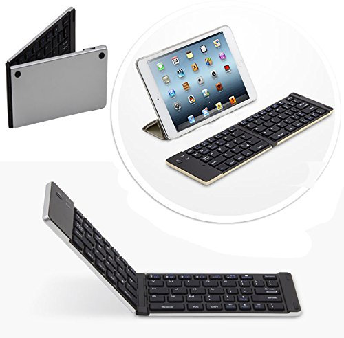 Tastiera Pieghevole Senza Fili Bluetooth Qwerty Tastiera per Asus Z300 M 6 a092 a zenPad argento argento