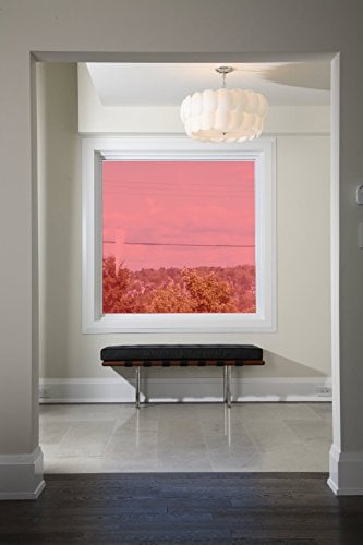 Active Optic Transparent Decorative Coloured Stained Glass Window Film A Self Adhesive - Translucent Colourful Optically Clear Tint Sticky Back Vinyl - Red 34-1mx76cm (30)