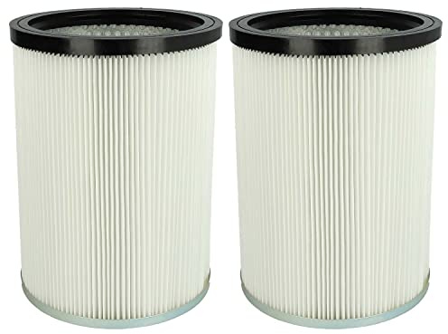 vhbw 2x Cartridge Filter compatible with Kärcher NT 50/2 Me Classic *VEX, NT 50/2 Me Classic Edition *EU, NT 70/1 Vacuum Cleaner - White
