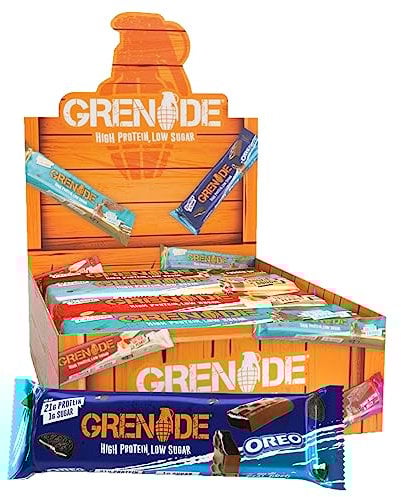 Grenade Selection Box - High Protein, Low Sugar, 12 x 60 g Variety Pack (Packaging & Flavours May Vary)