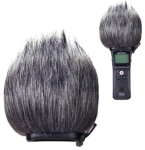 YOUSHARES Zoom H1n Recorder Furry Windscreen Muff Pop Filter - Outdoor Mikrofon Fell Windschutz Pop-Schutz für Zoom H1n & H1 Handlicher Tragbarer Rekorder