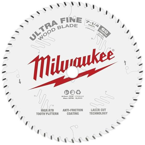 Milwaukee Electric - 7-1/4 60T Ultra FINE Finish Circular Saw Blades B