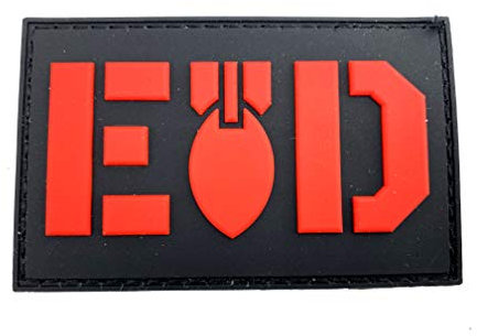 EOD Explosive Ordnance Disposal Paintball Airsoft PVC Klettverschluss-Flecken Kader Patch
