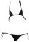 SINMIUANIME Lingerie pour femme Micro Bikini Sexy Mini Triangle Bikini Lingerie Japonaise avec String, noir, taille unique