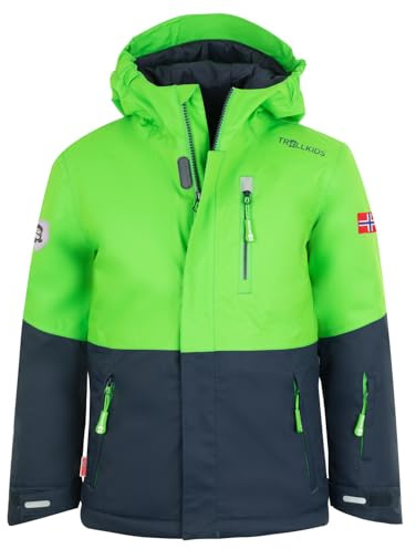 Trollkids Kids Hallingdal Jacket 110, Bright Green