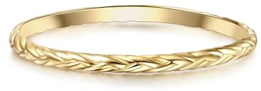 GLANZSTÜCKE MÜNCHEN Damen Ring 925/- Sterling Silber gelbgold | gelbvergoldet 18 Karat, Bandring