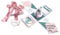 Frau WunderVoll® Explosionsbox Hochzeit Bastelset mit Aufklapp-Funktion Maße Box 10x10x10 cm (gefaltet), Gastgeschenk Geschenkbox Geldgeschenk Geschenk Party Scrapbook Vintage Party