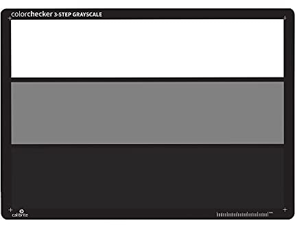 Calibrite ColorChecker 3-Step Grayscale: Graukarte zur Farbkontrolle bei Fotografie und Video, CCGS, Graustufen