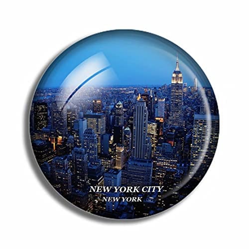 Crystal Fridge Magnets New York City New York USA Travel Souvenir Funny Sticker for Gift Home Decoration Office Whiteboard