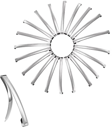 French Barrettes Diy Basics Haarspangen Metall Silberfarben, 9,5 Cm Haarklammer Friseur Damen Hair Clips Silber, Groß Haarspangen, 20 Stück