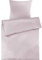 Pure Label Mako Satin Bettwäsche rosa 155x220 cm mit Kissenbezug 80x80 cm aus 100% Baumwolle - Traumhaft weiches Mako Satin Bettwäsche Set in Uni