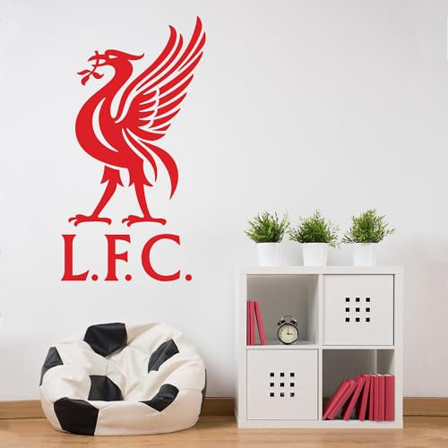 Liverpool FC Wall Sticker - Liver Bird Wall Decal Football Art Mural (60cm Height x 35cm Width)