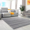 Mynes Home Kurzflor Teppich Grau / 120x170 cm/als Wohnzimmerteppich geeignet / 3D Abstrakt Vintage Linen Designer Muster/Pflegeleichte Moderne Teppiche