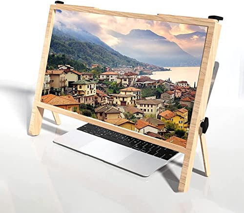 Laptop Magnifier, 21-inch 3D Screen Magnifier, Computer Screen Magnifier, Tablet, Movie, Video, White