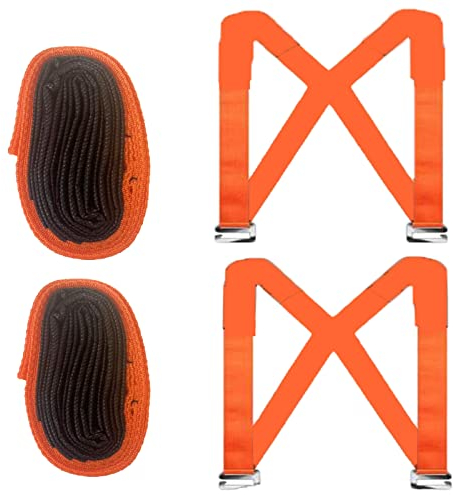 YIPUETERNITY 2 Pack Lifting Moving Straps, Adjustable Furniture Straps For Moving, Person Shoulder Carrying Heavy Duty Movers and Handling Belts Mattress, Objects