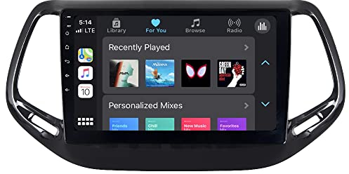 ACAVICA 10.1 Pollici Android 13 Autoradio per Jeep Compass 2017-2020 Touchscreen Tablet Schermo Lettore Multimediale con Wireless Carplay Android Auto Bluetooth FM