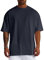Minetom T-shirt à manches courtes pour homme surdimensionné long T-shirt pour homme avec col rond et coupe large, disponible en différentes couleurs, A noir., XXL
