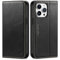 SHIELDON Hülle für iPhone 15 Pro Max, Stoßfeste Schuzhülle [Echtleder] [Kartenfach] [Stand] [Verdicht TPU] Magnetische Handyhülle Klapphülle Kompatibel mit iPhone 15 Pro Max 6,7 - Retro Schwarz