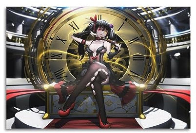 VZRSQZK Anime Date A Live Poster, dekoratives Gemälde, Leinwand-Wandposter und Kunstdruck, modernes Familienschlafzimmer-Dekor-Poster, 20 x 30 cm