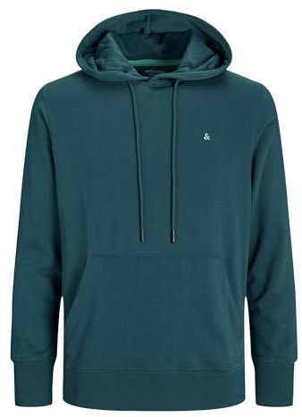 JACK & JONES Jjepaulos Noos Sweat à Capuche Sweatshirt, Vert Bouteille, M Homme