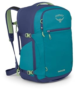 Osprey Daylite Carry-On Travel Pack 44L – Robustes, leichtes Handgepäckstück – Reisen - Blue Spikemoss/Alkaline O/S