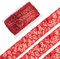 GORGECRAFT 13m Flacher Pailletten-Spitzenbesatz Metallischer Glitzer Gimp-Zopf Paillette-Spitzenbesatz Band Rote Applikation Zum Nähen Weihnachten Halloween Zuhause Hochzeit Dekoration Kostümzubehör