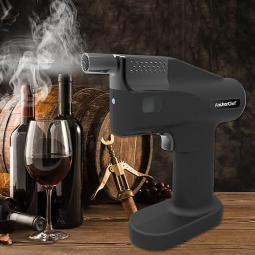 Kit para ahumar cócteles Pistola de burbujas ahumadas de mano, generador de humo frío, kit for hacer burbujas de cóctel, saborizador, alimentación por USB, no requiere llama abierta, regalo de barman