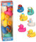 A to Z My 1st Character Bath Ducks Set, 6 Colourful Rubber Ducks, Baby Bath Toys, 0+ Months