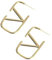 Okaywork Goldene Ohrringe Damen,Buchstabe V Designer Geometrische,Gold Damen 925 Sterling Silber Ohrringe,Hypoallergen mit Zirkonia AAA+ Ohrstecker für Frauen und Mädchen,Geschenke für Muttertag