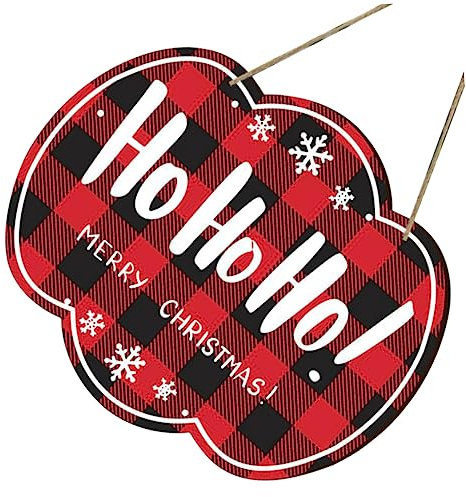 Cabilock 2 Sets Mit Weihnachts Türschild Weihnachts Türdekoration Innendekoration Winter Deko Wandschilder Weihnachtsbaum Hängeornamente Embleme Weihnachts Türschild Aus Holz Seil