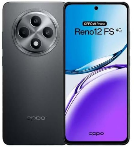 OPPO Reno12FS 4G - Smartphone Libre con IA, 16GB (8GB+8GB) 512GB, Pantalla 2.5D AMOLED 6.7, Cámara 50+8+32 MP, Android, IP64, Batería 5000mAh, Carga Rápida 45W - Gris