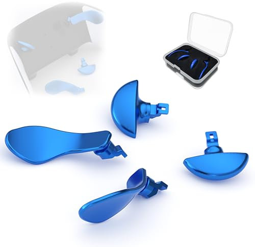 Pagaies arrière en métal pour manette PS5 Edge, 4 boutons arrière pour manette de jeu PS5 Dual Sense Edge, accessoires de rechange