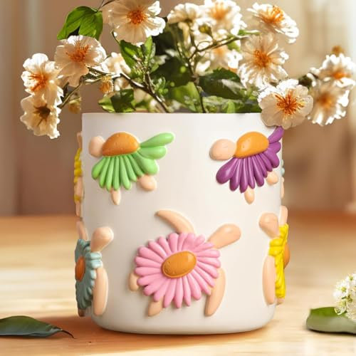 AmiCera Pot de fleurs coloré en forme de tortue, pots de plantes succulentes uniques avec drainage, petits pots de fleurs pour plantes d'intérieur, décoration d'intérieur polyvalente pour les amateurs