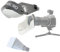 Guage MF12 - Diffusore flash macro - Paraluce a ferro di cavallo per fotografia macro compatibile con flash MF12 a doppia testa e obiettivi macro grandangolari per insetti e fiori