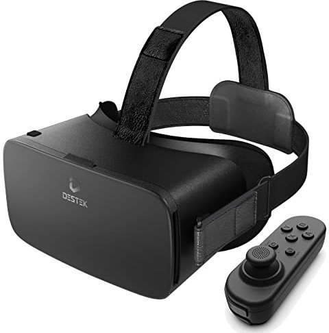 Eye Protection Virtual Reality Headset with Controller, VR Glasses for Android BCombo