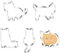 Formine per Biscotti Gatti, 5 PCS Tagliabiscotti Gatti Acciaio Inossidabile,3D Formine Biscotti in Acciaio Inox,DIY Stampo Keksausstecher Gatti, Formine Biscotti Animali Decorazioni, per Feste