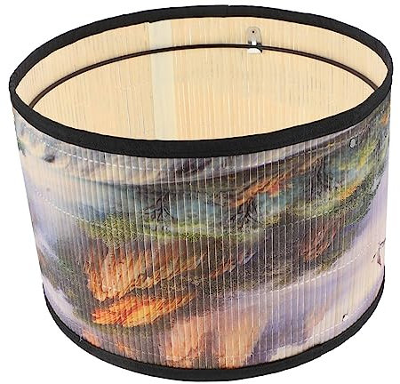 jojofuny Bamboo Chandelier Shades Fashion Lampshade Cover for Ceiling Lights and Table Lamps
