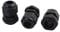 Sourcingmap 3Pcs PG11 5-10mm Range Waterproof Cable Glands Fixing Cord Connect Adapter Black