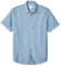 Amazon Essentials Men's Regular-Fit Short-Sleeve Poplin Shirt, Medium Blue, L