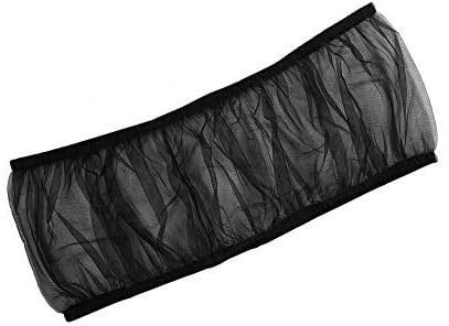 Vogel käfig Abdeckung, Universal Nylon Mesh Haustier Vogel Vogelkäfig Samenfänger Papagei Käfig Samen Abdeckung Schale weich belüfteten Vogelkäfig für Runde Quadratische Käfige L(Schwarz)
