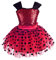 Lito Angels Kinder Mädchen Ladybug Marienkäfer Kostüm Tutu Kleid Verkleidung, Größe 4-5 Jahre 110, Rot Tupfen