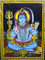 Crafts of India Lord Shiva Pailletten, Baumwolle, Wandbehang, Größe 109,2 x 76,2 cm