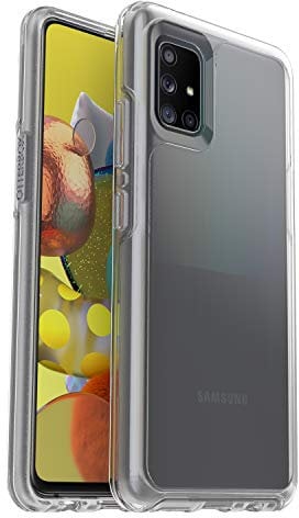 OtterBox Symmetry Clear Hülle für Samsung Galaxy A51 5G, stoßfest, sturzsicher, schützende dünne Hülle, 3X getestet nach Militärstandard, Transparent