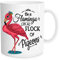Divertida taza de café con texto en inglés Be a Flamingo In A Flock of Pigeons, taza de flamenco rosa, para amantes del flamenco, tazas de Navidad, cumpleaños y Año Nuevo para amigos, taza novedosa