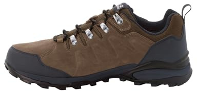 Jack Wolfskin Scarpe da Trekking da Uomo Refugio Texapore Low M, Brown Phantom, 40.5 EU
