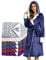 UMIPUBO Robe de Chambre Femme, Peignoir de Bain Polaire Capuche Sortie de Bain Femme avec 2 Poches, Réglable Ceinture - Absorbant et Confort Luxe Ultra Douce (Bleu)