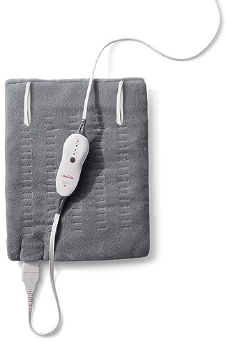 Sunbeam Premium Sunbeam Heating Pad with Compact Storage, Standard Size, Gray