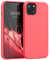kwmobile Handyhülle für iPhone 13 Hülle, für iPhone 13 Case - Hülle Silikon - kabelloses Laden - Leuchtende Koralle