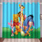 HNSRYLQX The Pooh Bear Verdunkelungsvorhang Kinderzimmer Junge, Cartoon Verdunkelungsvorhang-Set 2er Set Für Kinderzimmer with Eyelets (2,220 x 215 cm)
