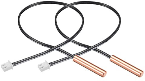 PATIKIL 5K 15.7 NTC Termistore Sonda, 2pz Rame Sensibile Temperatura Temp Sensore per Condizionatore